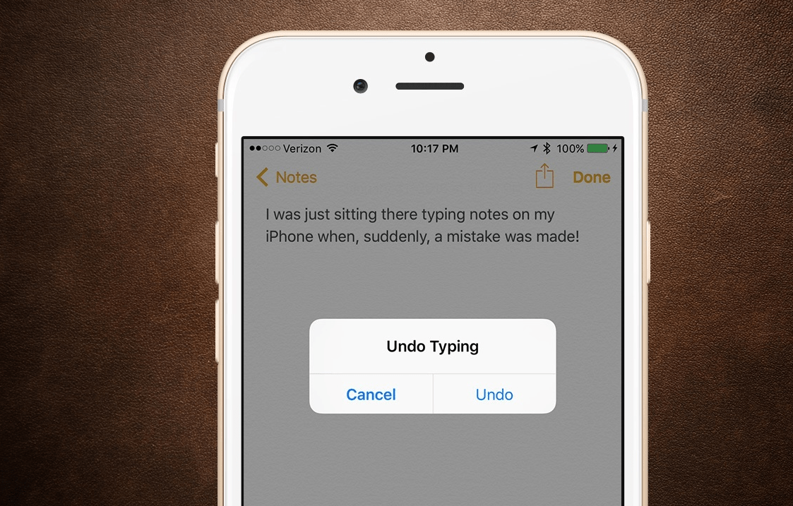 How to use Shake to Undo Feature of iPhone